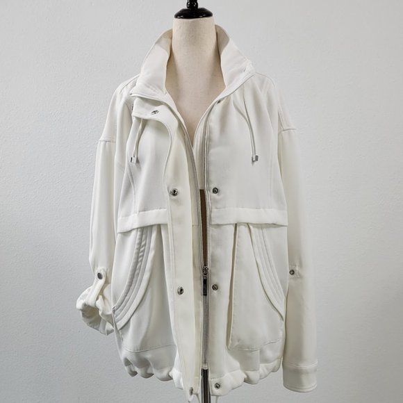 KENSIE crepe blouson jacket Sz S - Picture 2 of 12